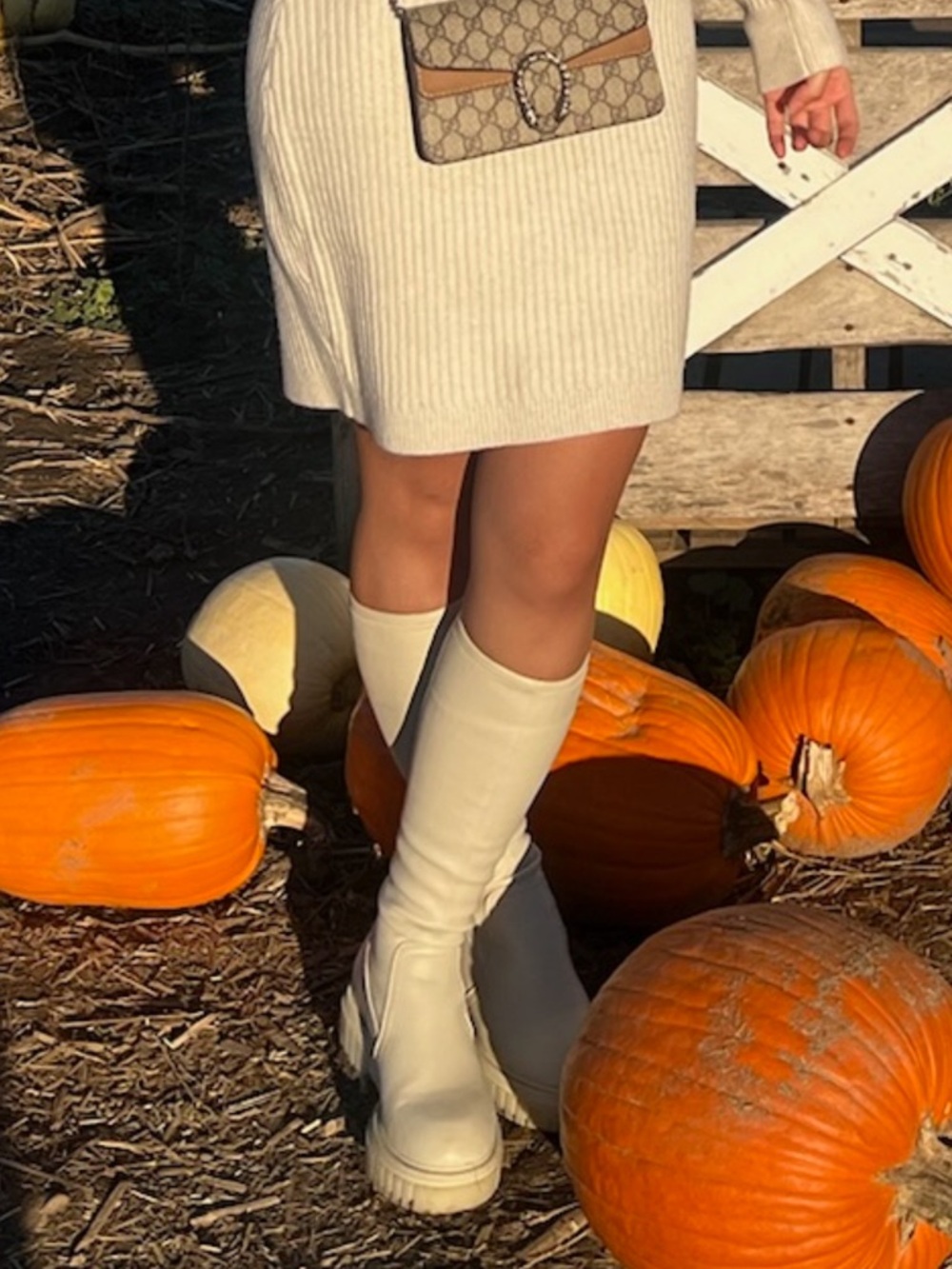 Call it spring Chunky Knee-High Platform Boot - Cream - Picture 2 of 3
